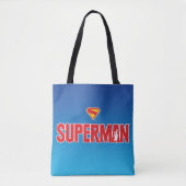 Klassieke Superman Bold Logo Tote Bag (Voorkant)