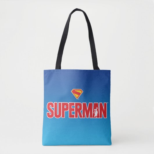 Klassieke Superman Bold Logo Tote Bag (Voorkant)