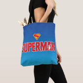Klassieke Superman Bold Logo Tote Bag (Dichtbij)
