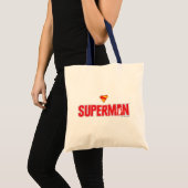 Klassieke Superman Bold Logo Tote Bag (Voorkant (product))