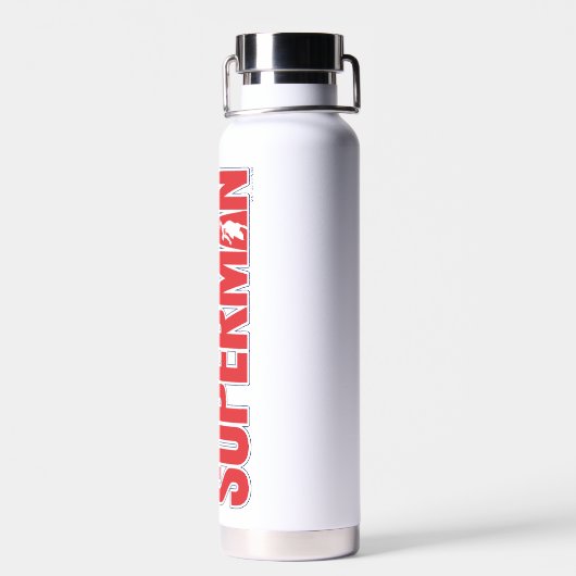 Klassieke Superman Bold Logo Waterfles (Achterkant)