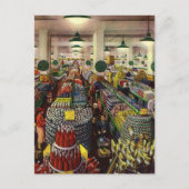 Klassieke supermarkt voor business, eten en drinke briefkaart (Voorkant)