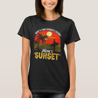 Klassieke Surfer Retro Surfen Strand Zomer Vakanti T-shirt