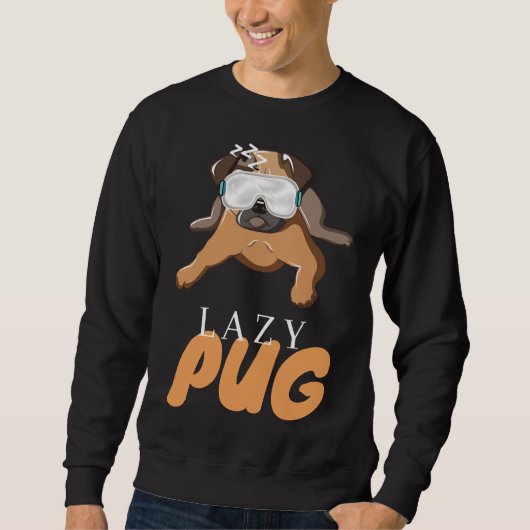 Klassieke T-Shirt 299 van Lazy Pug Cute Dog (Voorkant)