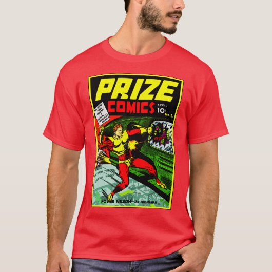 Klassieke T-Shirt Comics uit 1940 (Voorkant)