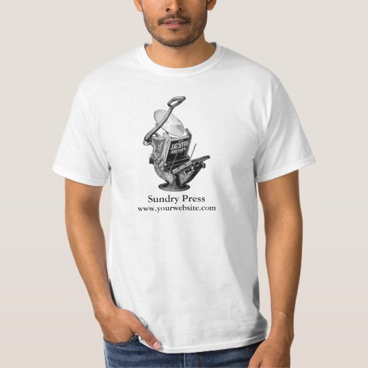 Klassieke T-shirt met Golding press (Voorkant)
