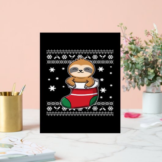 Klassieke T-Shirt met kerstsleuf Acryl Bord (Huwelijk)