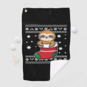 Klassieke T-Shirt met kerstsleuf Golfhanddoek (Insitu)