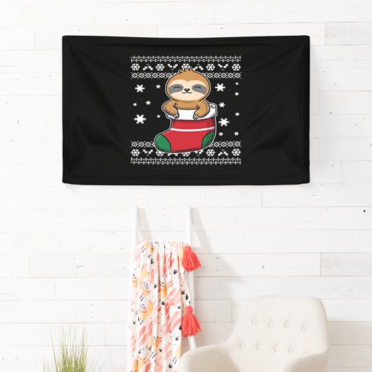 Klassieke T-Shirt met kerstsleuf Spandoek (Insitu)