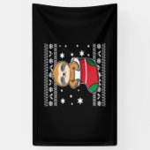 Klassieke T-Shirt met kerstsleuf Spandoek (Verticaal)
