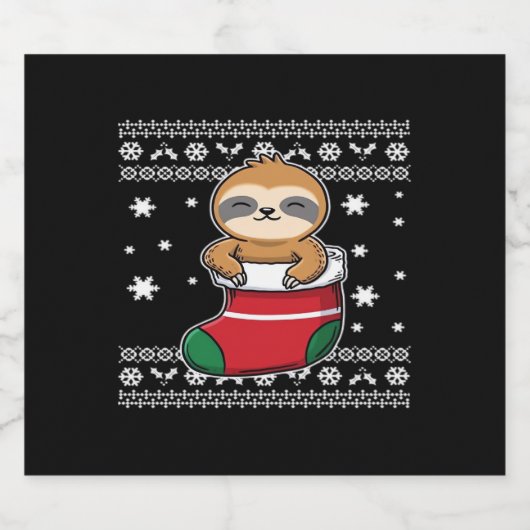 Klassieke T-Shirt met kerstsleuf Sparkling Wijnetiket (Enkel label)