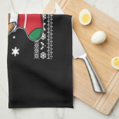 Klassieke T-Shirt met kerstsleuf Theedoek (Quarter Fold)