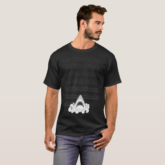 Klassieke T-Shirt van het muziekblad JAWS (Voorkant volledig)