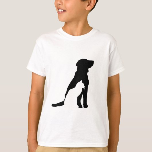 Klassieke T-shirts voor kinderen Silhouetten van h (Voorkant)