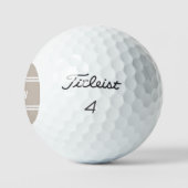 Klassieke Tan Monogram Naam Golfer Golfballen (Logo)