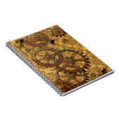 Klassieke Tan Steampunk-laptop Notitieboek (Rechterzijde)