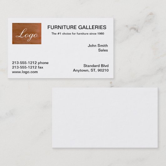 Klassieke Tangerine Logo Visitekaartjes (Voorkant / Achterkant)