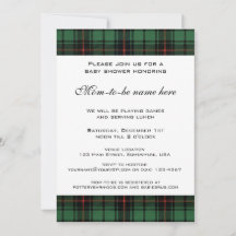 Klassieke Tartan, Davidson Moderne Baby Shower Uit