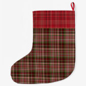 Klassieke tartan grote kerstsok (Achterkant)