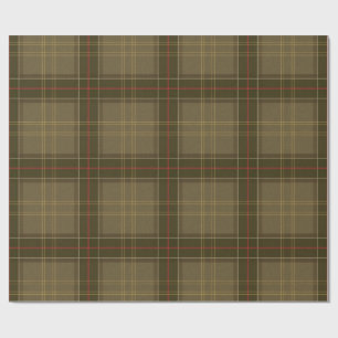 Klassieke Tartan in Tabak Cadeaupapier