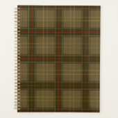 Klassieke Tartan in Tabak Planner (Voorkant)