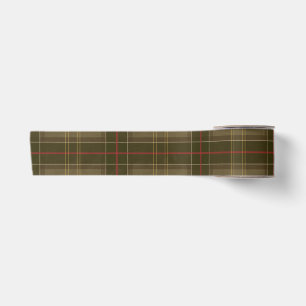 Klassieke Tartan in Tabak Satijnen Lint