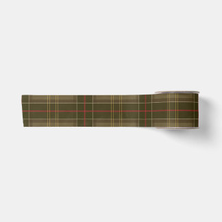 Klassieke Tartan in Tabak Satijnen Lint
