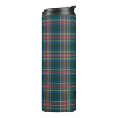 Klassieke Tartan Plaid INITIALEN Feestelijke Vakan Thermosbeker (Gedraaid links)
