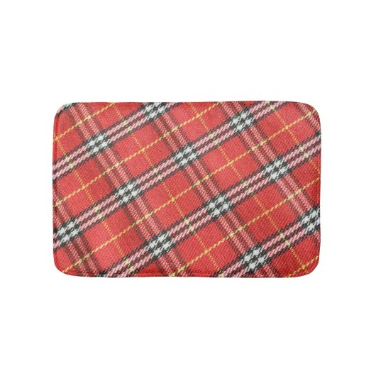Klassieke Tartan Textuur Achtergrond Badmat (Voorkant)