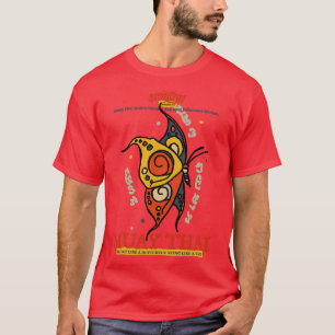 Klassieke Tattoo Sak Yant Muay Thai Vlinder T-shirt