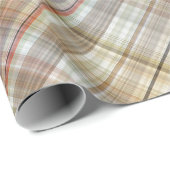 Klassieke Taupe Beige Brown Grey Gingham Cadeaupapier (Rol Hoek)