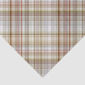 Klassieke Taupe Beige Brown Grey Gingham Tissuepapier (Detail)