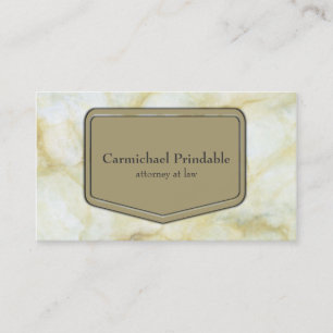 Klassieke Taupe Marble Business Elegance Visitekaartje