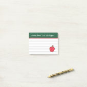Klassieke Teacher's Apple Post It-notities Post-it® Notes (Op bureau)