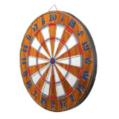 Klassieke Teak Veneer Print Nautical Game of Darts Dartbord (Voorkant Rechts)