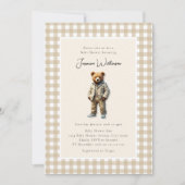 Klassieke Teddy Baby Shower Kaart (Voorkant)