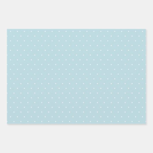 Klassieke Teddy Bear Blue Bow Baby shower Inpakpapier Vel (Voorkant 3)