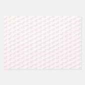 Klassieke Teddy Bear Roze Bow Baby shower Inpakpapier Vel (Voorkant 2)