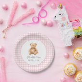 Klassieke teddybeer babyshower papieren bord (Feest)