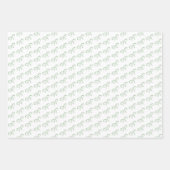 Klassieke Teddybeer Sage Green Bow Baby shower Inpakpapier Vel (Voorkant 2)