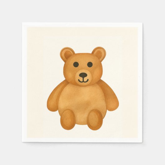 Klassieke teddybeer servet (Voorkant)