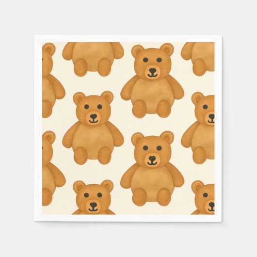 Klassieke teddybeer servet (Voorkant)
