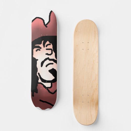 Klassieke tekens 2-5 kapitein Hook Skateboard (Voorkant)