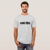 Klassieke tekst "ANCOR" T-Shirt ontwerp, (Voorkant volledig)