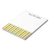 Klassieke tekst van Watermeloen Stripe Notitieblok (Linkerzijde)