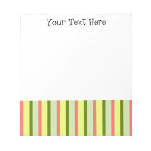 Klassieke tekst van Watermeloen Stripe Notitieblok