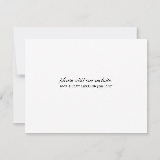 Klassieke Telegram sparen de Datum Save The Date (Achterkant)