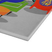 Klassieke televisie-uitsnijdingsraad Retro Snijplank (Hoek)