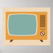 Klassieke televisieset Afbeelding Poster (Voorkant)