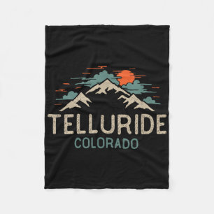 Klassieke Telluride Colorado Retro Berg Fleece Deken